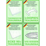 Traumina Exclusive Faser medium Einziehdecke mit Loop Band Wärmeklasse 2+ Größe 155x200 cm