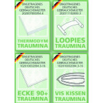 Traumina Premium Selection Faser Einziehdecke superleicht mit Loop Band Wärmeklasse 1 Größe 200x200 cm