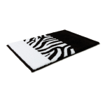 Rhomtuft Badteppich Zebra eckig m. runden Kanten 60x60cm