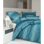 Janine Design Mako-Satin Bettwäsche-Garnitur Messina 43124 Farbe Ägäischblau Größe 155x200 cm + 80x80 cm