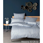 Janine Design Mako-Satin Bettwäsche-Garnitur Messina 43128 Farbe Perlblau Größe 135x200 cm + 80x80 cm