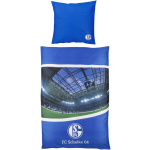 FC Schalke 04 Bettwäsche Arena blau 135x200cm+80x80