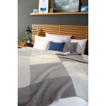 Biederlack Wohndecke mit Zierstich Colourfields Farbe grey Größe 150 x 200