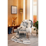 Biederlack Wohndecke mit Zierstich Interlocked   Größe 150 x 200