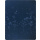 Biederlack Wohndecke mit Zierstich Bloom Farbe dunkelblau Größe 150 x 200