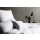 elegante Mako-Satin-Bettwäsche-Garnitur Milano Farbe weiß Größe 140x200+70x90cm