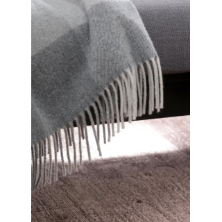 Biederlack Kaschmirplaid Farbe Quito Grey Größe 130 x 170