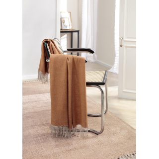 Biederlack Plaid Farbe Rust Größe 130 x 170
