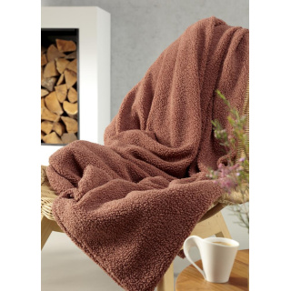 Biederlack Wohndecke Teddy Farbe canyon Größe 150 x 200