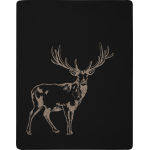 Biederlack Wohndecke Deer mit Zierstich Größe 150 x 200