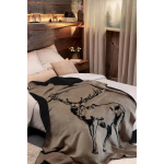 Biederlack Wohndecke Deer mit Zierstich Größe 150 x 200