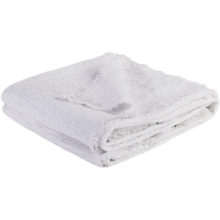 Zoeppritz Leinen-Plaid Honeybee Farbe white Größe 130x180