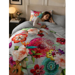 HIP Flanell-Bettwäsche Isarea Multi Blumen Bunt