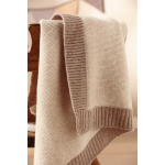 Biederlack Plaid mit Patentrand Lovely & Sweet  Wool Knit  Größe 75 x 100