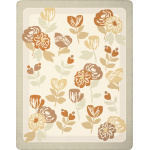 Biederlack Wohndecke mit Zierstich Bloom Frame...