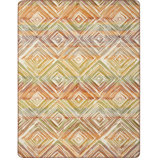 Biederlack Wohndecke mit Zierstich Sunset Diamonds   Größe 150 x 200