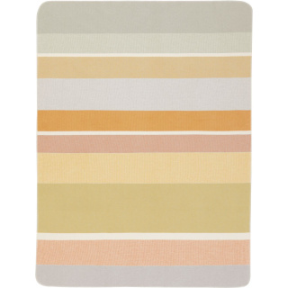 Biederlack Wohndecke mit Overlocksaum Stripe oasis   Größe 150 x 200