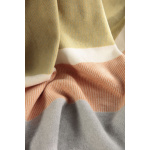 Biederlack Wohndecke mit Overlocksaum Stripe oasis   Größe 150 x 200