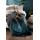 Biederlack Wohndecke mit Zierstich Farbe Blue Fade Größe 150 x 200