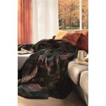 Biederlack Wohndecke mit Zierstich Farbe Vivid Waves Größe 150 x 200