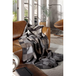 Biederlack Wohndecke mit Zierstich Farbe Shadow Check Größe 150 x 200