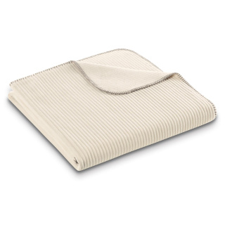 Biederlack Wohndecke mit Zierstich Feel Cord