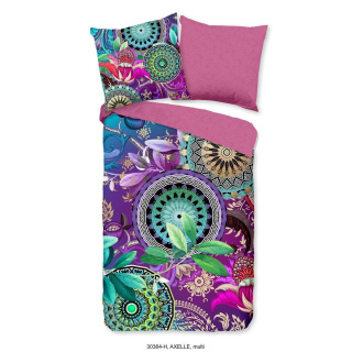 HIP Satin-Bettwäsche-Garnitur Axelle   Farbe Multi Größe 135x200+80x80
