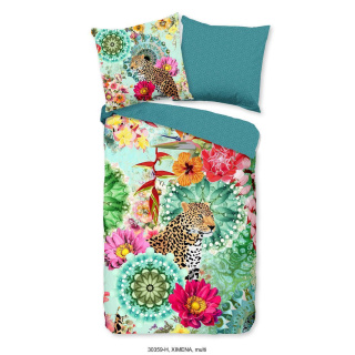 HIP Satin-Bettwäsche-Garnitur Ximena   Farbe Multi Größe 135x200+80x80