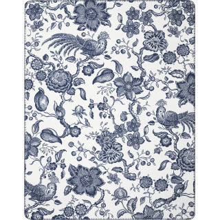 Villeroy & Boch Plaid Paradiso Navy Peony 150x200
