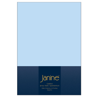 Janine ELASTIC Spannbetttuch - 200 X 200 hellblau