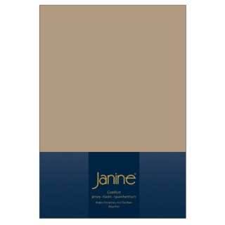 Janine ELASTIC Spannbetttuch.100 X 200 nougat