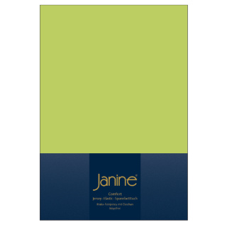 Janine ELASTIC Spannbetttuch.  150 X 200 apfelgrün