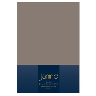 Janine ELASTIC Spannbetttuch.100 X 200 taupe