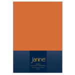 Janine ELASTIC Spannbetttuch.  150 X 200 rost-orange