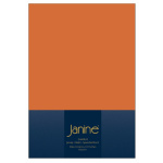 Janine ELASTIC Spannbetttuch.100 X 200 rost-orange