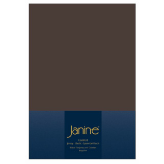 Janine ELASTIC Spannbetttuch.100 X 200 dunkelbraun