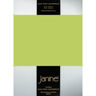 Janine JERSEY Spannbetttuch- 5002 200 X 200 apfelgrün