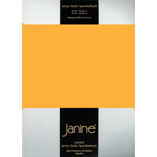Janine JERSEY Spannbetttuch 5002 100 X 200 sonnengelb