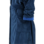Cawö Bademantel Kapuze Größe 38 Damen  120cm, Farbe nachtblau