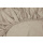 Kayori Shizu Jersey Spannbettlaken 40cm Steg Größe 180-200x200-220cm Farbe Sand